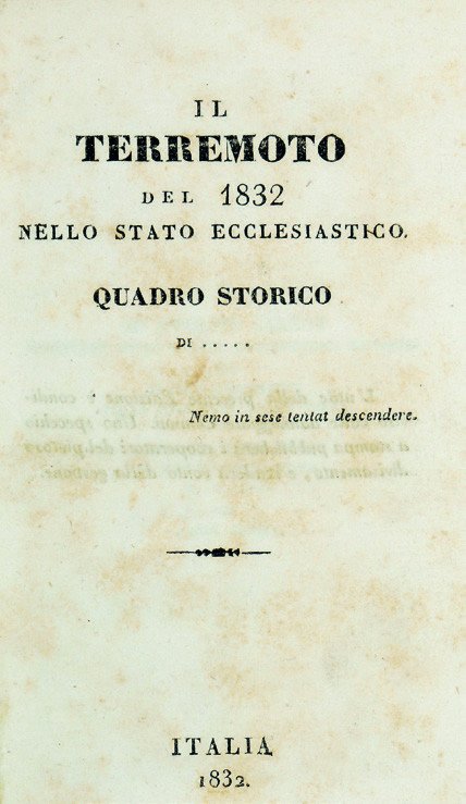 Nuove Riflessioni sulle Cause Naturali dei Terremoti di Fuligno&amp;hellip; Dedicate …