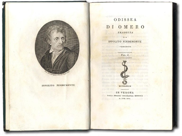 Odissea di Omero, tradotta da Ippolito Pindemonte veronese.