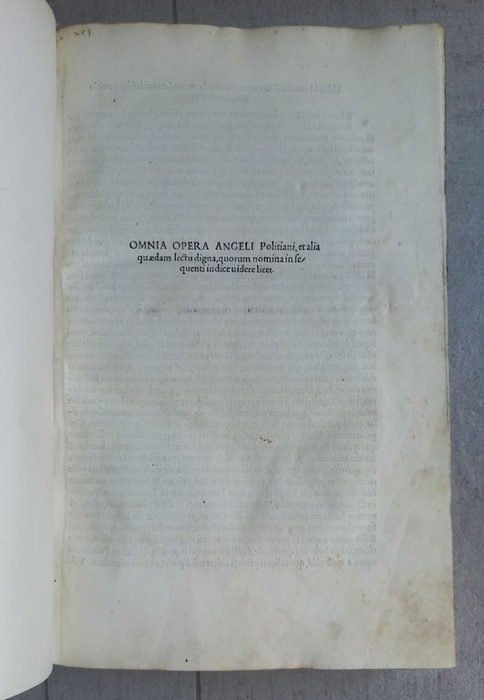 Omnia Opera Angeli Politiani, et alia quaedam lectu digna...