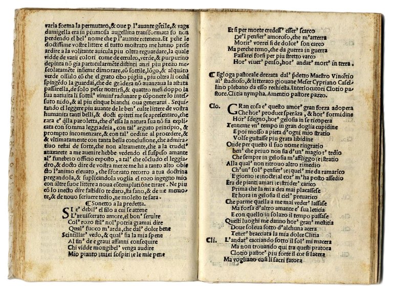 Opera nova intitulata Plebana, oue se contengono acchademice lettere, strambotti, …