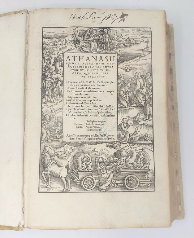 Opera studiosius...quorum catalogus sequitur.&amp;nbsp;His interpretibus Christ. Porsena, Ambrosio Monacho, Angelo … | Immagine Gallery 1