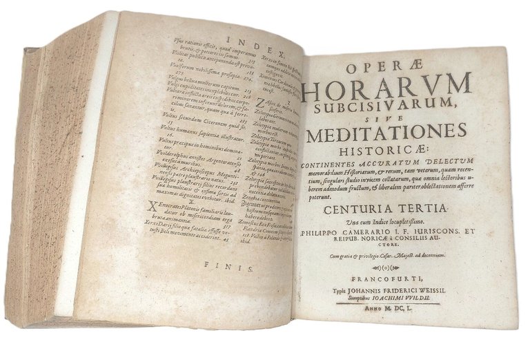 Operae Horarum Subcisivarum sive Meditationes Historicae Auctiores quam antea editae. …