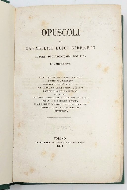 Opuscoli: Delle Giostre alla Corte di Savoia. - Torino nel …