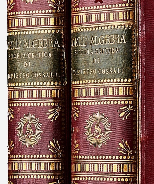 Origine, trasporto in Italia, primi progressi in essa dell'algebra.