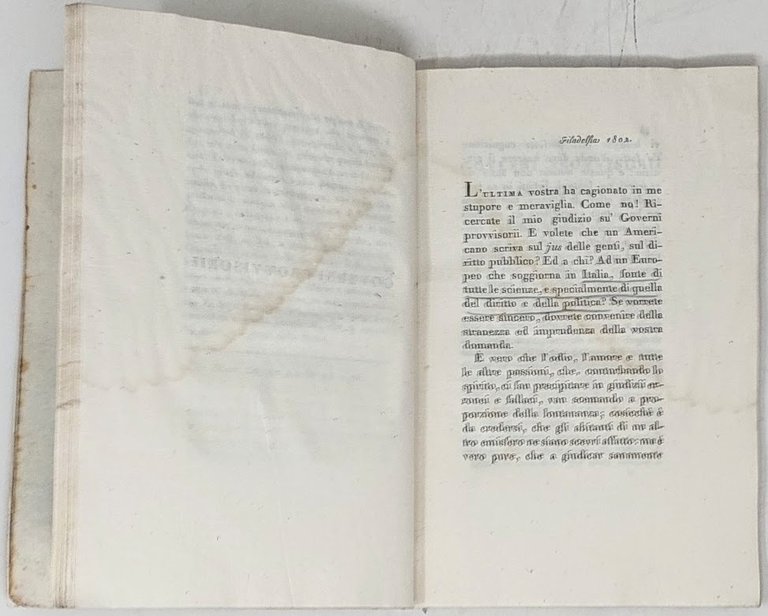 Osservazioni Quackere. I) Sul Matrimonio de' Cattolici. II) Su' Governi …