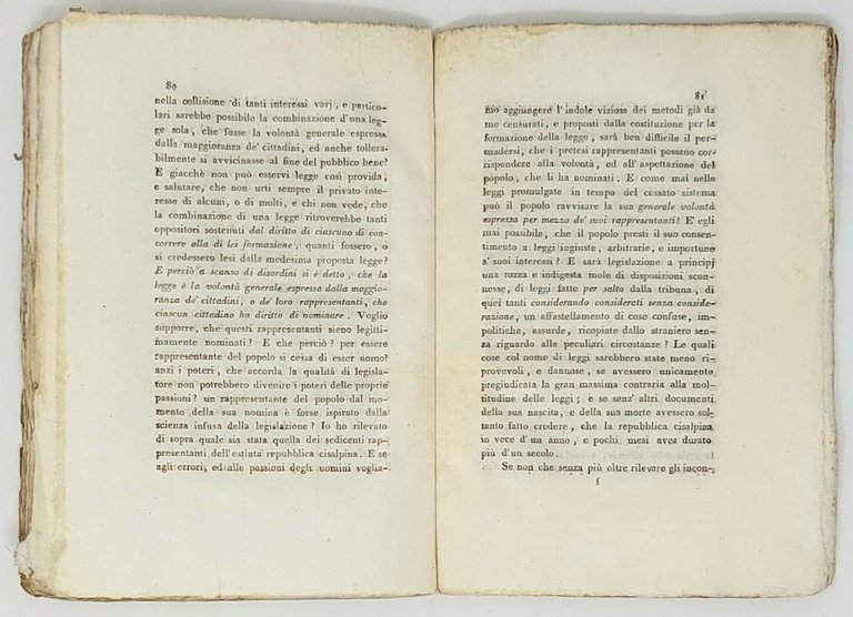Osservazioni sui principi fondamentali del preteso Sistema Democratico dedicate al …