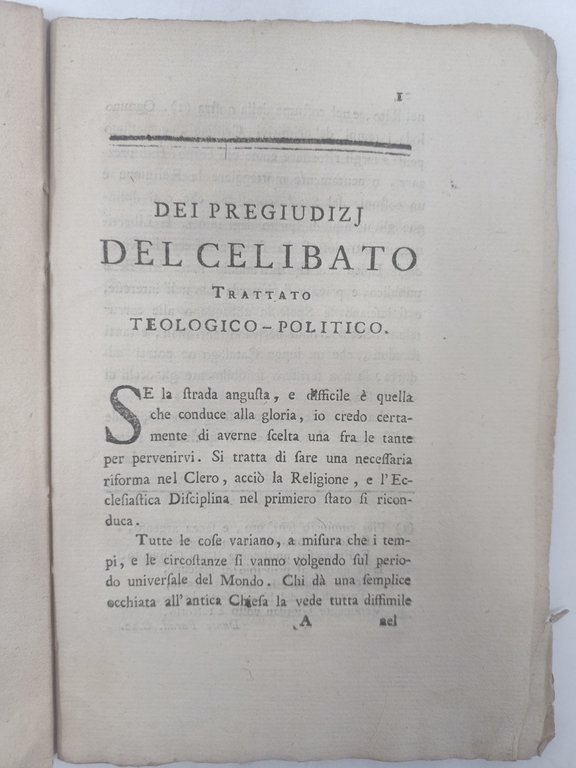 ovvero riforma del Clero Romano. Trattato teologico-politico del C.C.S.R.