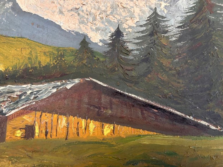 Paesaggio alpino. Dipinto ad olio. | Immagine Gallery 2