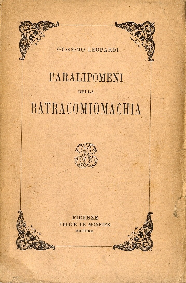 Paralipomeni della Batracomiomachia.