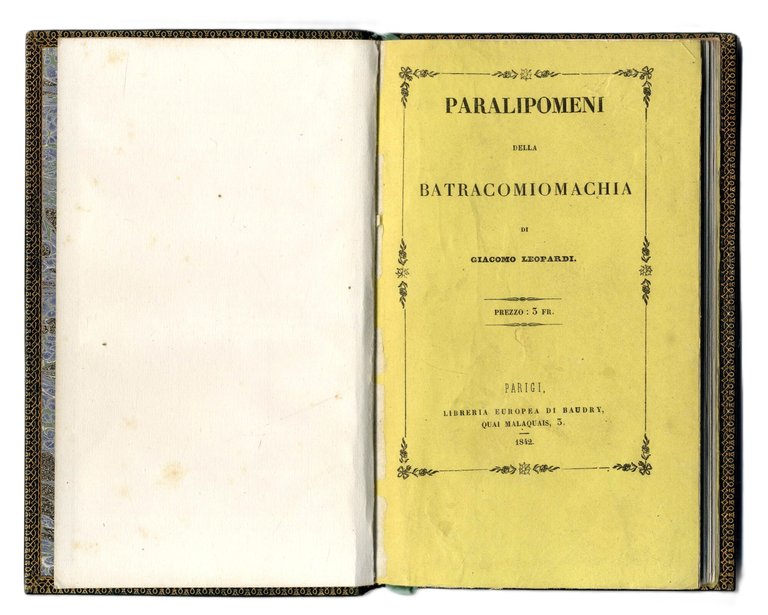 Paralipomeni della Batracomiomachia.