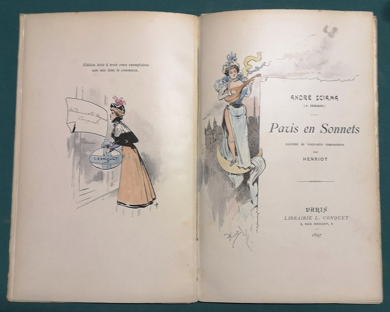 Paris En Sonnets. Illustré de Vingt-neuf compositions par HENRIOT.