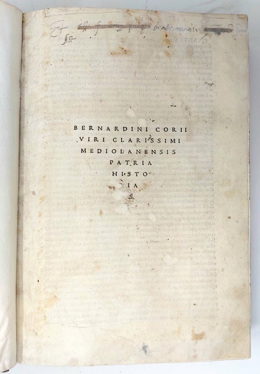 Patria historia. Historia continente da l'origine di Milano tutti li …