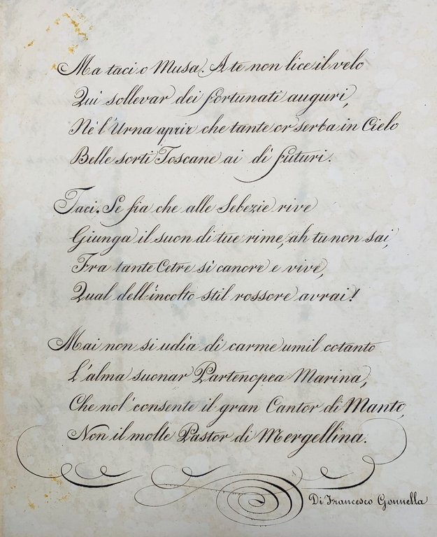 Pelle Auguste Nozze di S.A.I.R. Leopoldo Secondo Granduca di Toscana …
