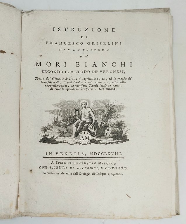 Per la coltura de' mori bianchi secondo il metodo de' …