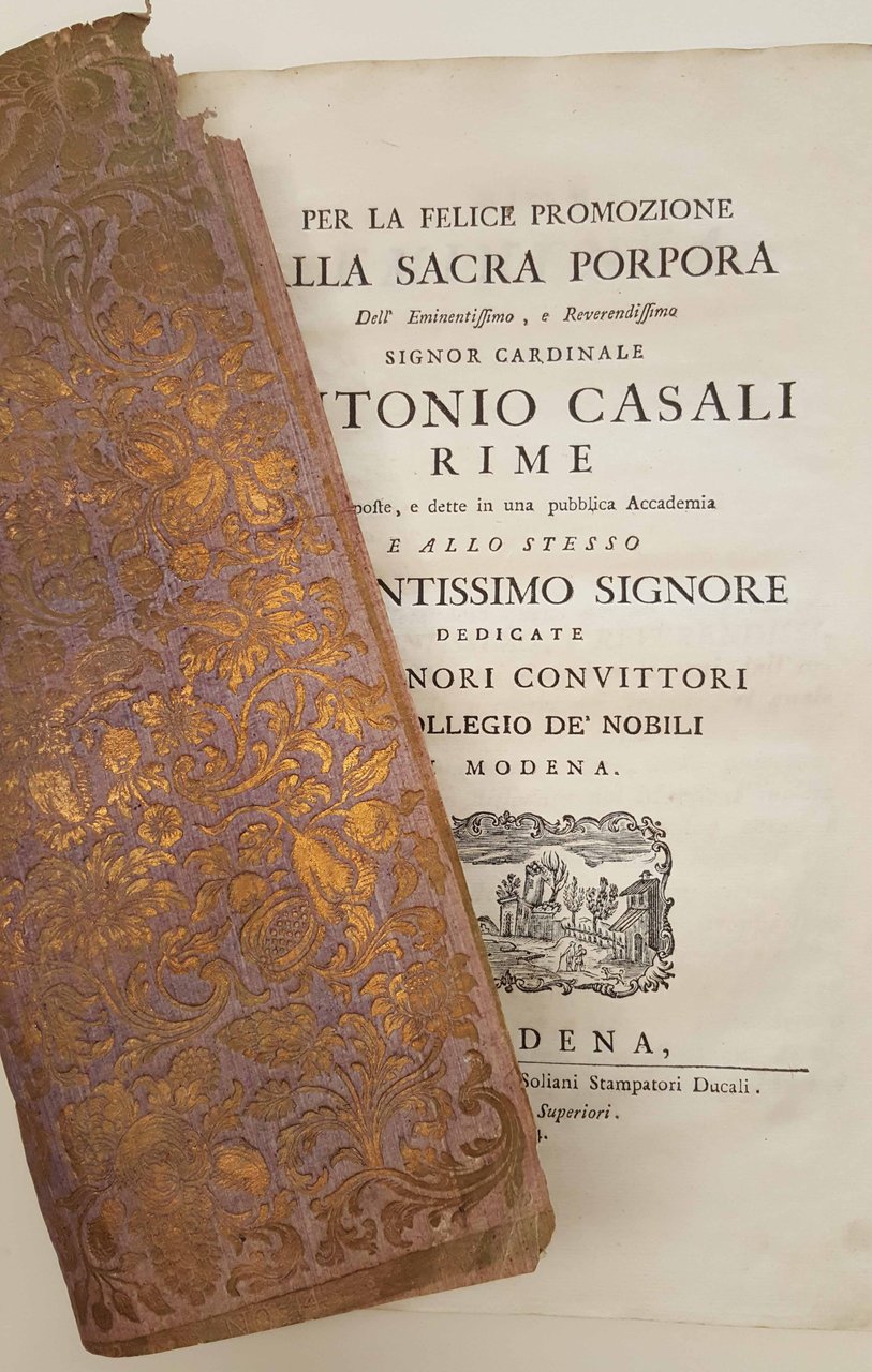 Per la felice promozione alla sacra porpora.