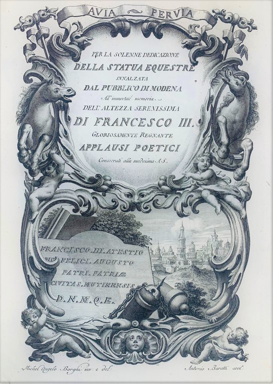 Per la solenne dedicazione della statua equestre innalzata dal pubblico …