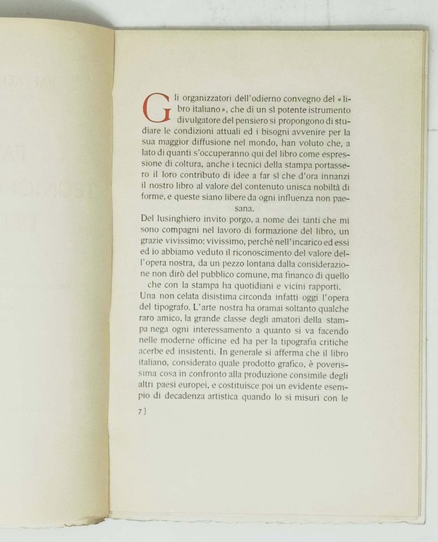 Per le industrie grafiche e per il libro italiano dopo …