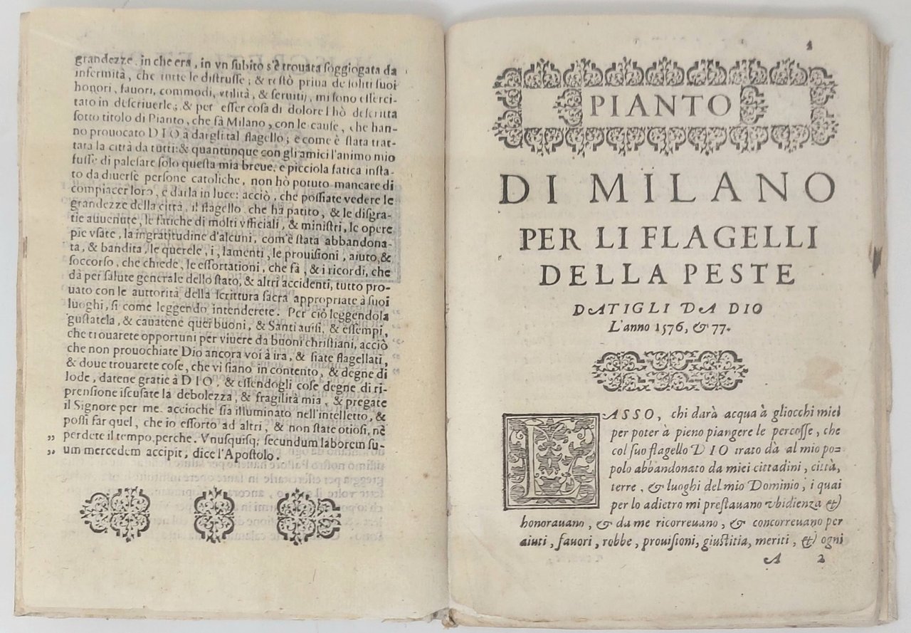 Pianto della citt&amp;agrave; di Milano per la pestilenza dell'anno 1576 …