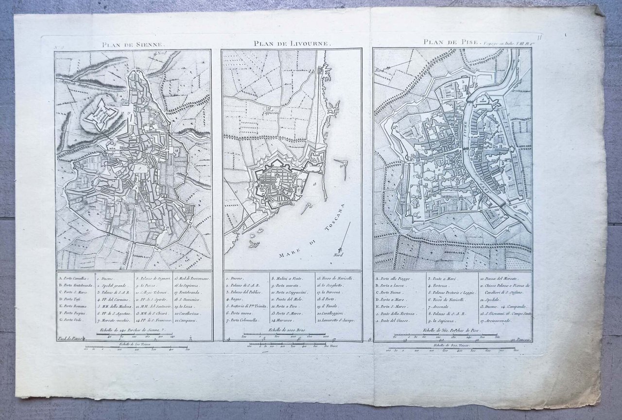 Plan de Sienne - Plan de Livourne - Plan de …
