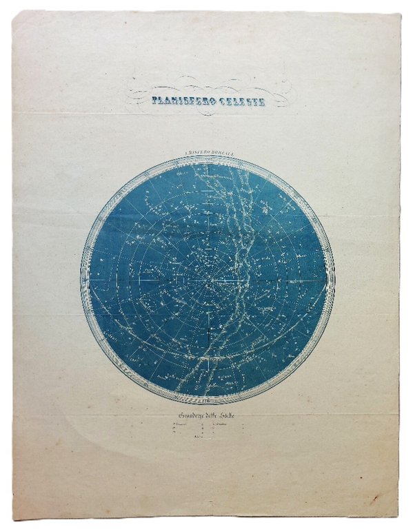 Planisfero Celeste: Emisfero Australe e Boreale.