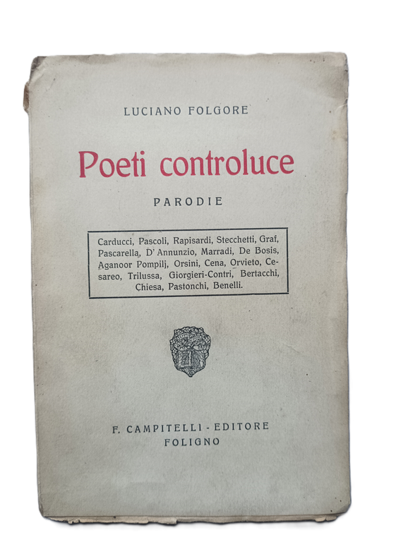 Poeti Controluce. Parodie. | Immagine Gallery 2