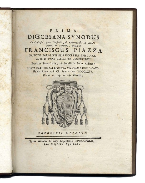 Prima Diocesana Synodus Foroliviensis, quam illustris, &amp;amp; Reverendis, in Christo …