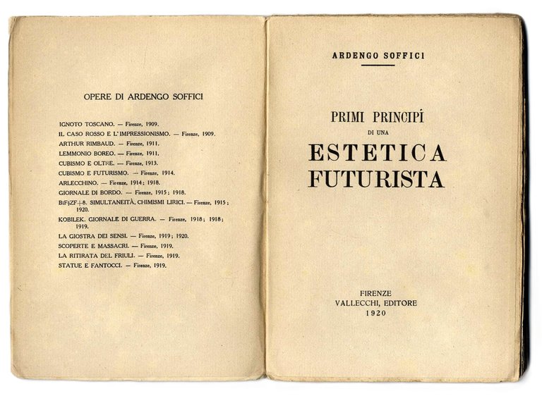 Primi Principi di una Estetica Futurista.