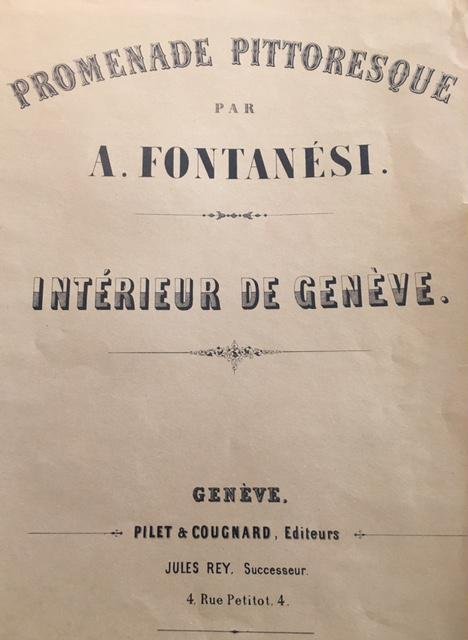 Promenade Pittoresque. 1re Ann&amp;eacute;e. Interieur de Gen&amp;egrave;ve.