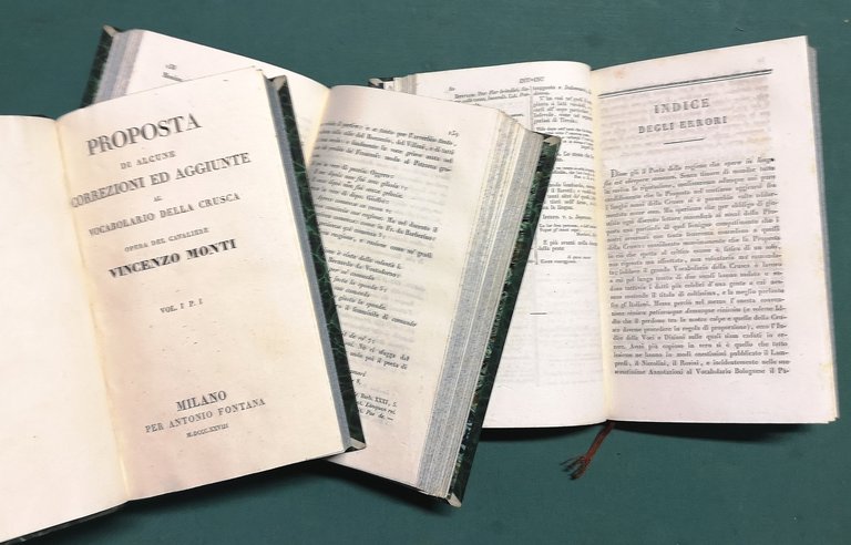 Proposta di alcune correzioni ed aggiunte al Vocabolario della Crusca