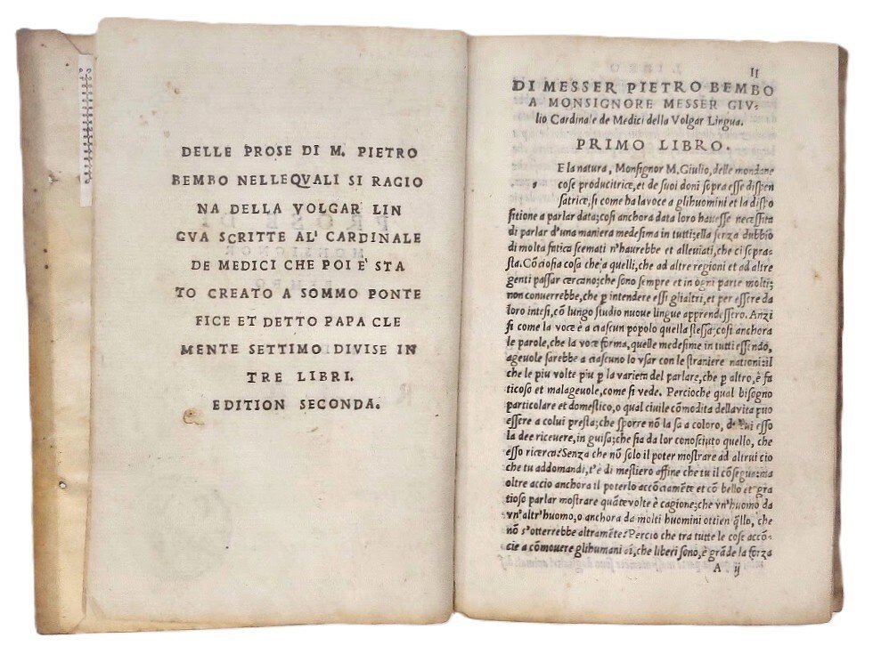 Prose di&amp;nbsp; Monsignor&amp;nbsp; Bembo. MDXXXIX.