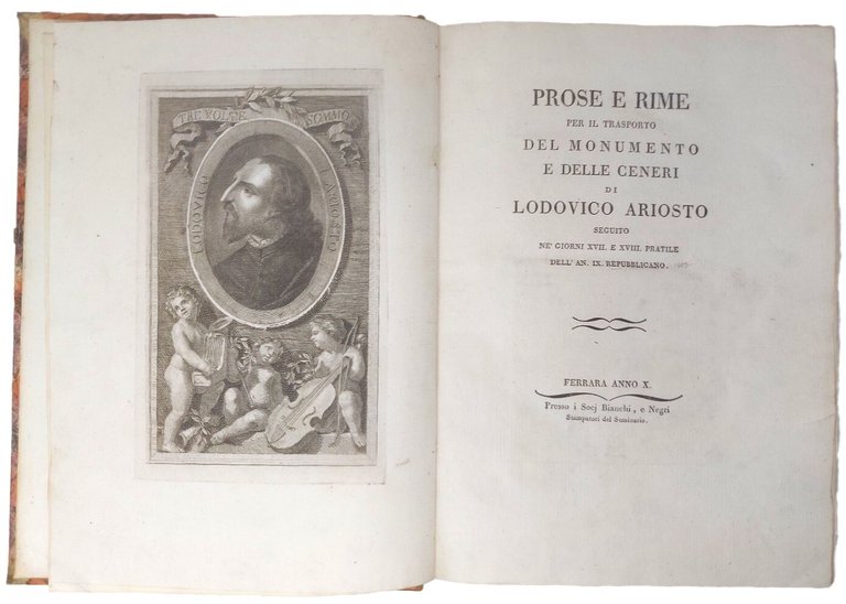 Prose e Rime per il trasporto del monumento e delle …