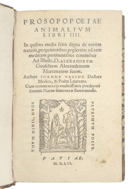Prosopopoeiae Animalium libri IIII.