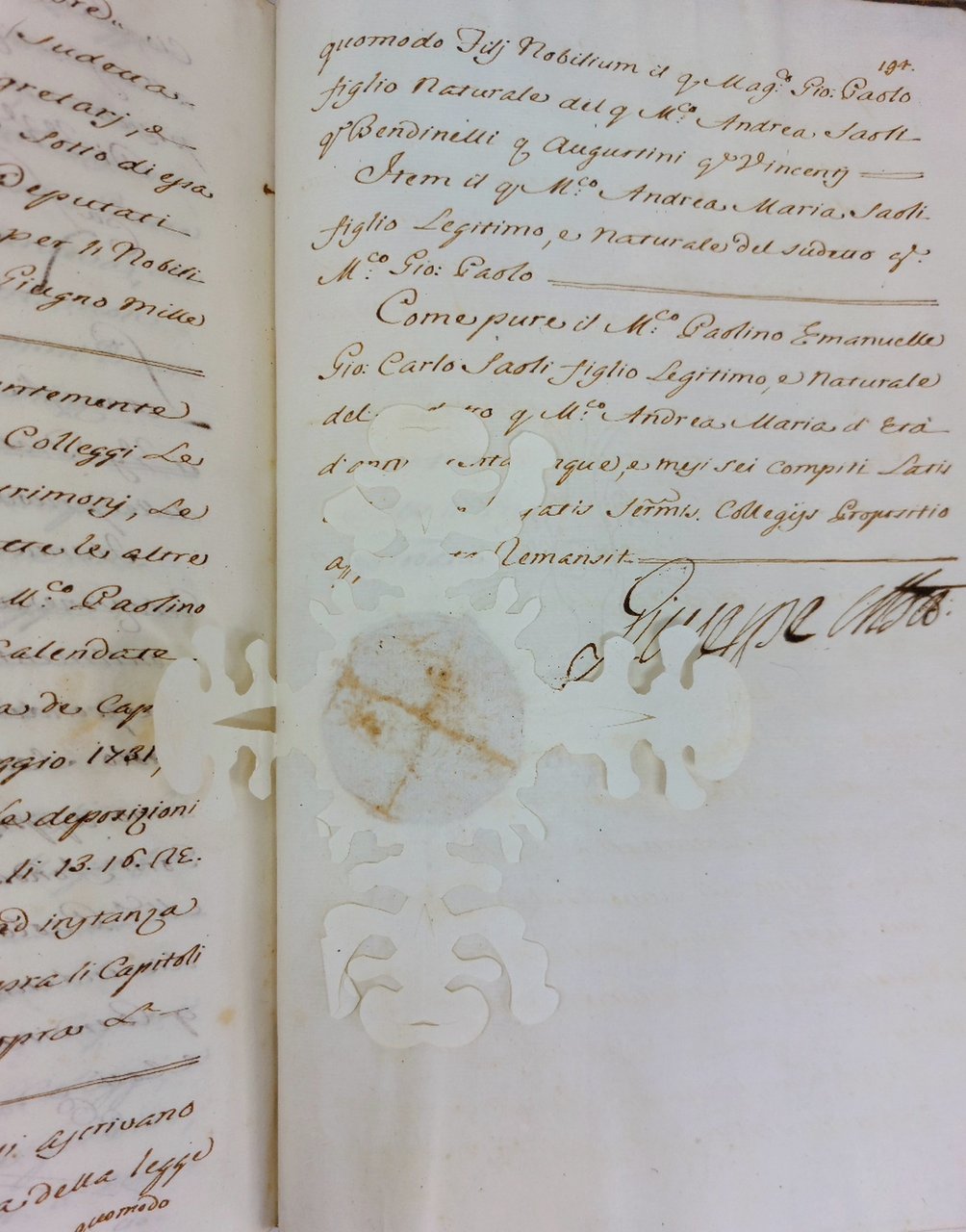 Prove delle ascrizioni seguite al 20 settembre 1734 al libro … | Immagine principale