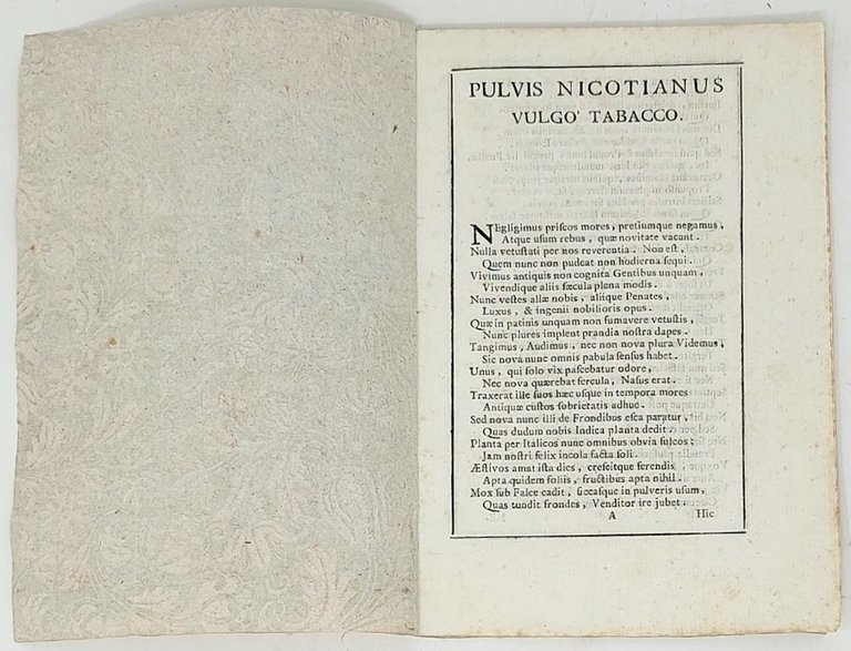 Pulvis nicotianus vulgo' Tabacco.
