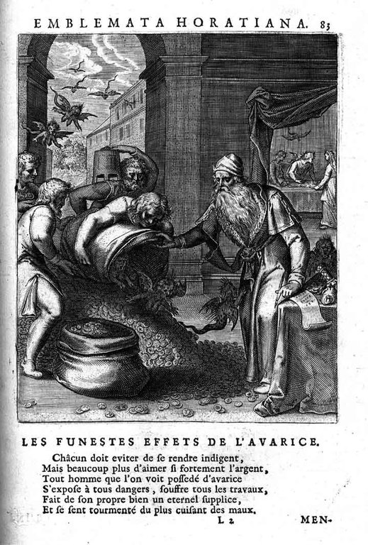 Quinti Horatii Flacci Emblemata, imaginibus in aes incisis, notisque illustrata, … | Immagine Gallery 1