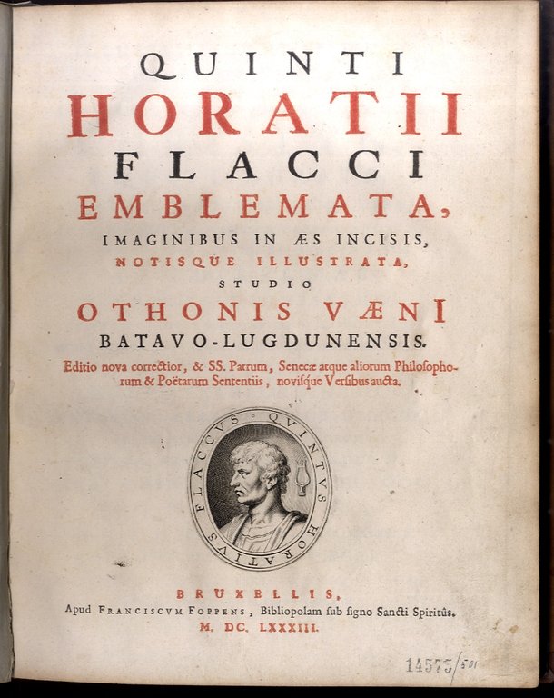 Quinti Horatii Flacci Emblemata, imaginibus in aes incisis, notisque illustrata, … | Immagine Gallery 1