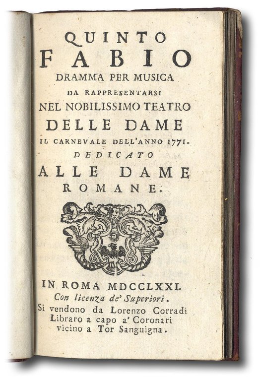 Quinto Fabio, dramma per musica da rappresentarsi nel nobilissimo Teatro …