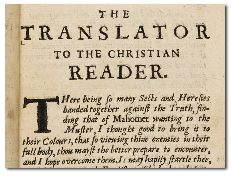 The Alcoran of Mahomet, translated out of Arabique into French, …