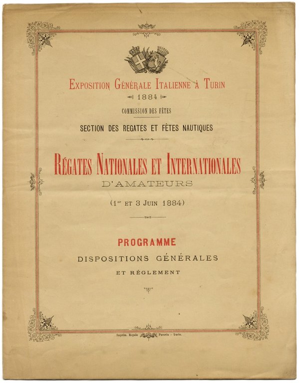R&amp;eacute;gates Nationales et Internationales d'amateurs (1 et 3 Juin 1884). …