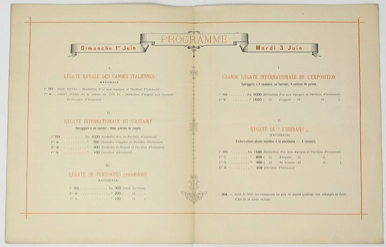 R&amp;eacute;gates Nationales et Internationales d'amateurs (1 et 3 Juin 1884). …