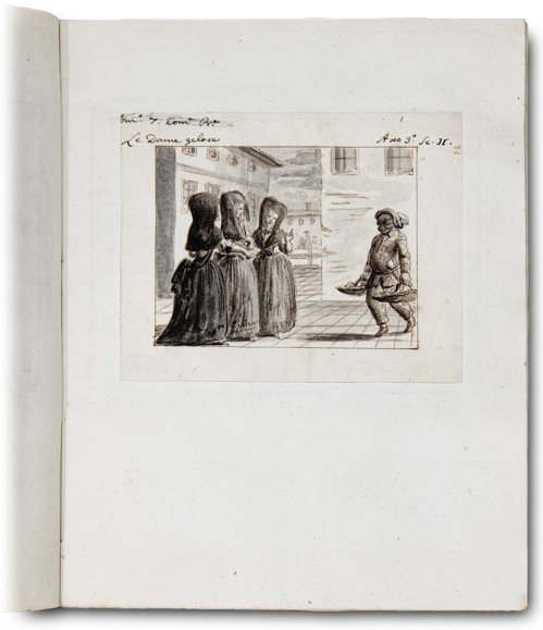 Raccolta di 17 DISEGNI ORIGINALI realizzati per le Opere Teatrali …