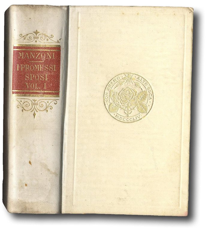 Raccolta di 9 opere del Manzoni, in elegante legatura editoriale …