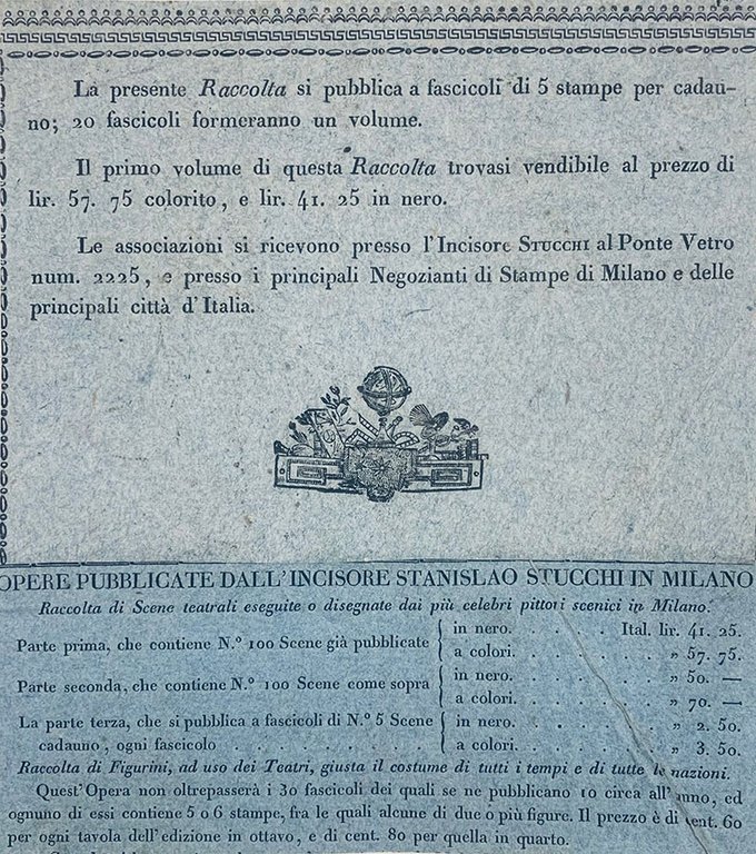Raccolta di Scene Teatrali eseguite e disegnate dai più celebri …