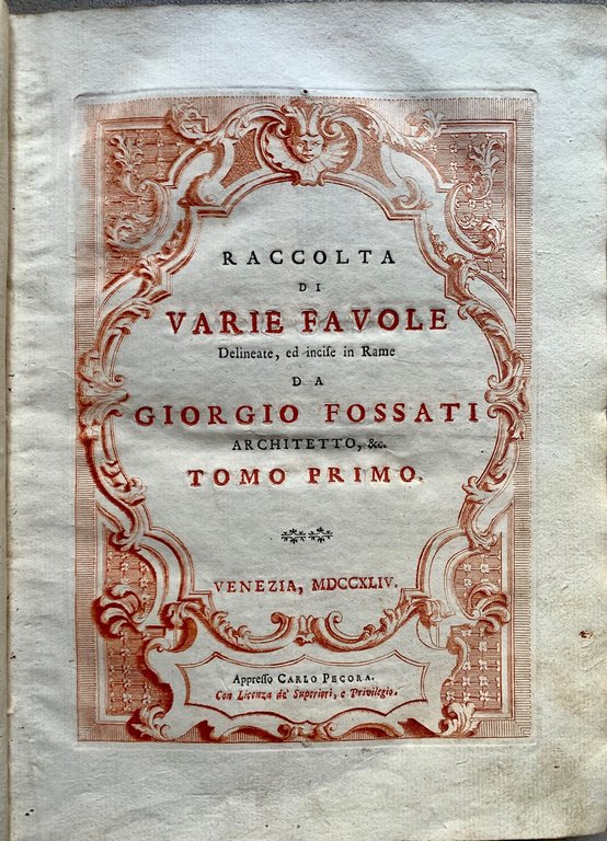 Raccolta di varie favole - Recueil de diverses fables