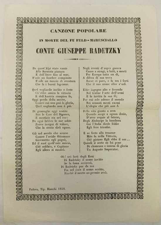 RADETZKY: Fotografia del Maresciallo con i Capi di Corpo a …