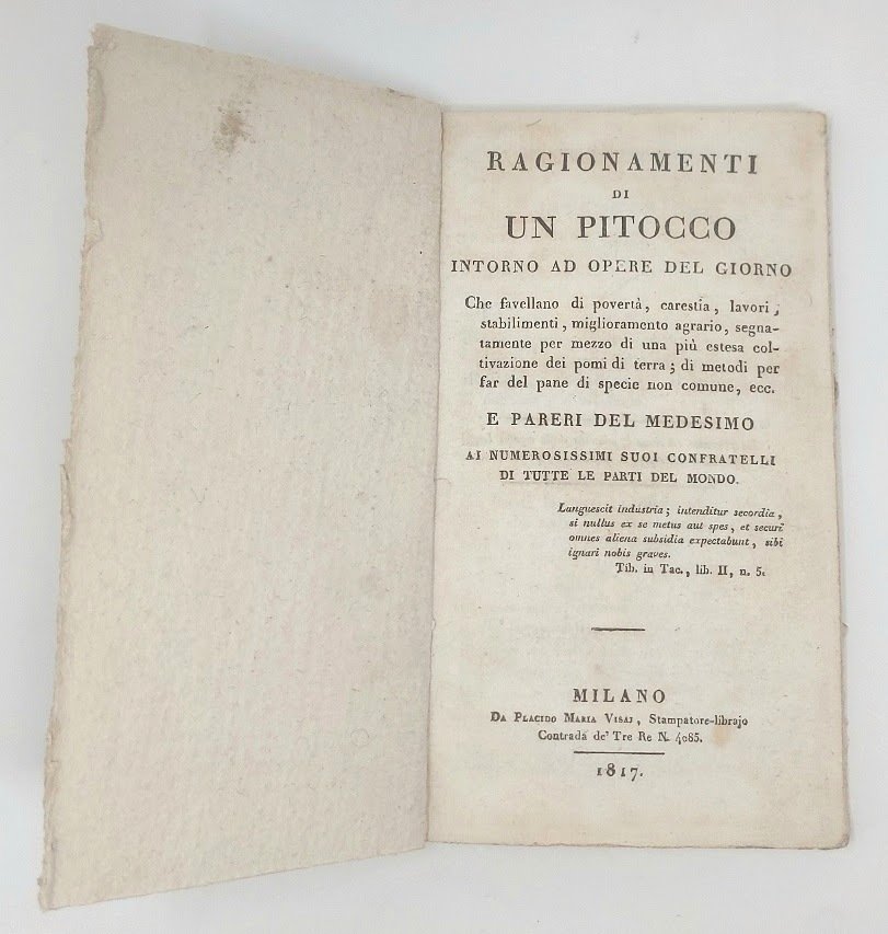 Ragionamenti di un Pitocco intorno ad opere del giorno che …