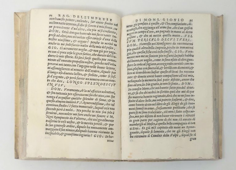 Ragionamento di mons. Paolo Giovio sopra i motti, & disegni d'arme, …