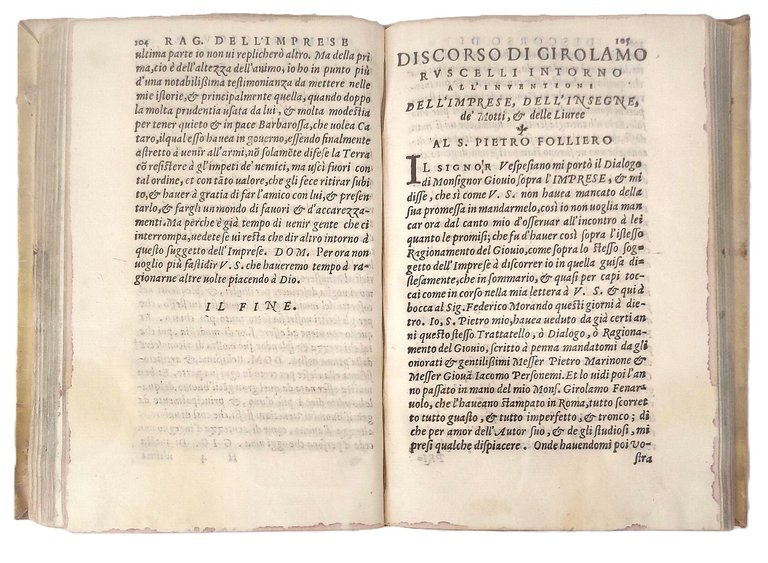 Ragionamento di mons. Paolo Giovio sopra i motti, & disegni d'arme, …