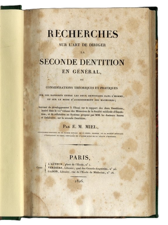 Recherches sur l'art de diriger la Seconde Dentition en g&amp;eacute;n&amp;eacute;ral, … | Immagine Gallery 3