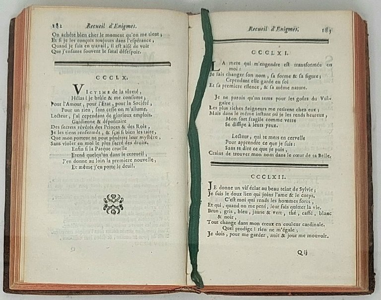 Recueil d'Enigmes et de quelques Logogriphes.